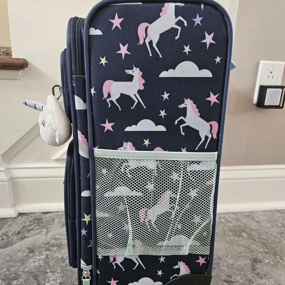 Kids Unicorn Carry On Rolling Luggage